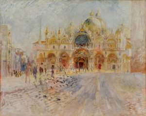 Place San Marco, Venetsia tekijältä Pierre Auguste Renoir