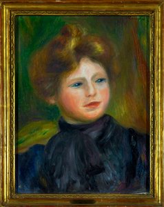 Pierre Auguste Renoirin (1841-1919) maalaus naisesta 1916, koko 0,35 x 0,27 m Pariisin Louvre-museo Pakollinen maininta: Lahjoitus Helene ja Victor Lyon tekijältä Pierre Auguste Renoir