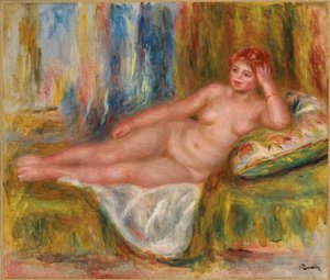 Makaava nainen alaston; Femme nue couchee, 1918