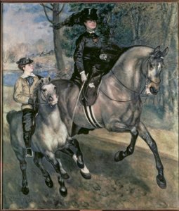 Ratsastaja Bois de Boulognen puistossa tekijältä Pierre Auguste Renoir
