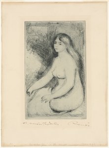 Istuva uimari tekijältä Pierre Auguste Renoir