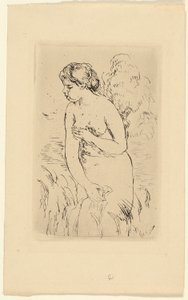 Seisova uimari tekijältä Pierre Auguste Renoir