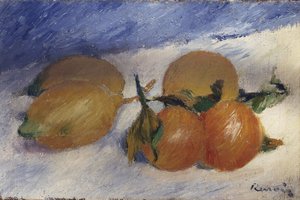 Asetelma sitruunoiden ja appelsiinien kanssa, 1881 tekijältä Pierre Auguste Renoir