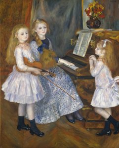 Catulle Mendèsin tyttäret, Huguette 1871-1964, Claudine 1876-1937..., 1888. tekijältä Pierre Auguste Renoir