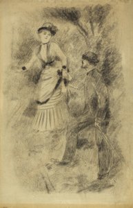 Laskeutuminen huipulta: Jean Martin Steadies Hélène, pankkiirin tytär, 1881 tekijältä Pierre Auguste Renoir