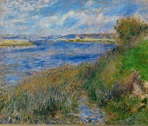 Seine-joki Champrosayssa (öljy kankaalle) tekijältä Pierre Auguste Renoir