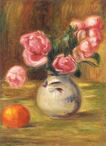Ruusumaljakko ja appelsiini, 1910 tekijältä Pierre Auguste Renoir