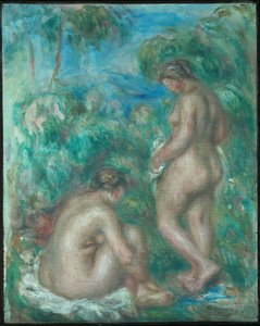 Nainen uimassa tekijältä Pierre-Auguste Renoir