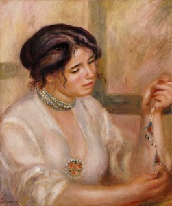 Nainen kaulakorulla tekijältä Pierre Auguste Renoir