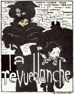 Taide. Revue Blanche. Juliste Pierre Bonnard, Ranska tekijältä Pierre Bonnard