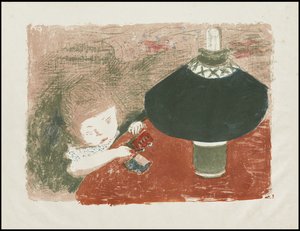 Lapsi lampun kanssa tekijältä Pierre Bonnard