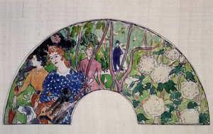 Viuhkaprojekti, 1900-luku (akvarelli) tekijältä Pierre Bonnard