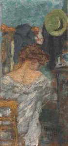 Istuva nainen, selkä tekijältä Pierre Bonnard
