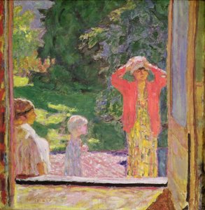 Ikkunan edessä, 1918 tekijältä Pierre Bonnard