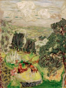 Oliivitarha; vuohimaisema tekijältä Pierre Bonnard