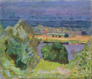 La Seine Vernonissa tekijältä Pierre Bonnard