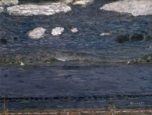 Välimerellinen – 1941/44 – 48,3 × 63,2 cm – guassi ja kynä paperille tekijältä Pierre Bonnard