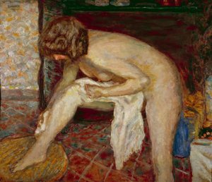 Alaston on wc takan edessä Pierre Bonnardin maalaus (1867-1947) 1907 Yksityinen kokoelma tekijältä Pierre Bonnard