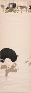 Nursemaids Promenade, Frieze of Carriages, 1895. tekijältä Pierre Bonnard
