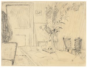 Kukkaruukku Le Canetin ruokasalissa tekijältä Pierre Bonnard