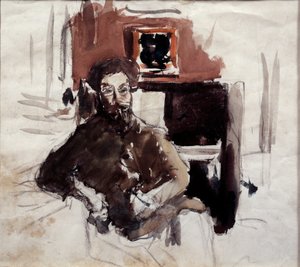 Pierre Bonnardin (1867-1947) omakuvamaalaus 1900-luvun yksityiskokoelma tekijältä Pierre Bonnard