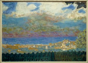 Myrskytaivas Cannesissa Pierre Bonnardin maalaus - 1945 tekijältä Pierre Bonnard
