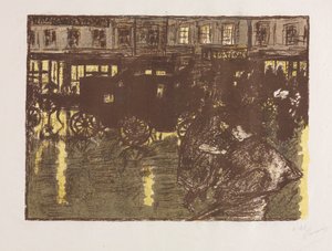 Street at Evening in the Rain tekijältä Pierre Bonnard