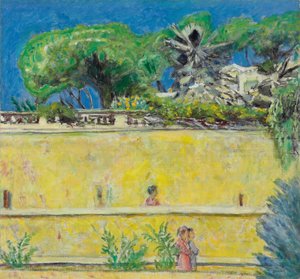 Terassi keskipäivällä, n. 1925 (öljy kankaalle) tekijältä Pierre Bonnard