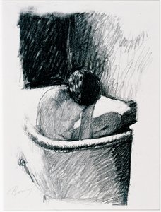 The Bath, n. 1925 (litho) tekijältä Pierre Bonnard