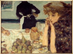 Misian aamiainen Misia Sertin muotokuva, pianisti ja monien taiteilijoiden pelottava tekijältä Pierre Bonnard