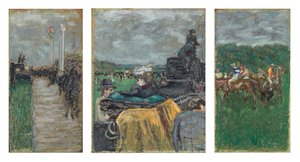 Kilpailut Longchampissa; Les Courses a Longchamp tekijältä Pierre Bonnard
