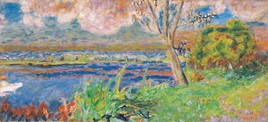 Seine Vernonissa, n. 1923 (öljy kankaalle) tekijältä Pierre Bonnard