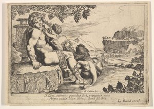 Bacchus, Satyr ja Lion, 1610-42.
