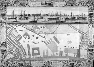 Deptford Docks, Lontoo, 1753.