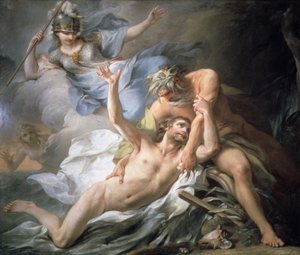 Ulysses laskeutuu Calypson saarelle, 1737