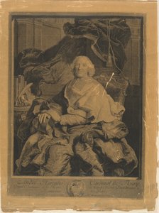 André Hercules, Fleuryn kardinaali tekijältä Pierre Drevet, after Hyacinthe Rigaud
