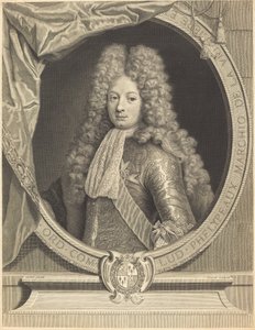 Markiisi de la Vrilliere tekijältä Pierre Drevet after Pierre Gobert