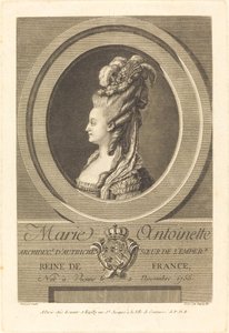 Marie Antoinette tekijältä Pierre Dupin II after Carle Van Loo