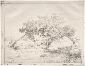 Kirsikkapuu Blaussa. tekijältä Pierre Etienne Theodore Rousseau