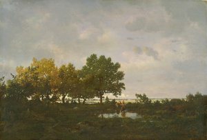 La Maren lampi, 1855. tekijältä Pierre Etienne Theodore Rousseau