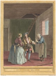 Les devineresses (ennakoijat) tekijältä Pierre Francois Martenasie after Jean Baptiste Oudry