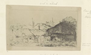Boerderij Kokoelma kahdeksankymmentäviisi alkuperäistä vedosta (sarjan nimi) tekijältä Pierre François Basan (workshop of)