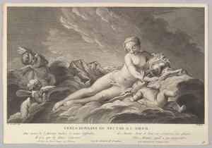 Venus antaa nektaria Cupidolle, 1700-luku.