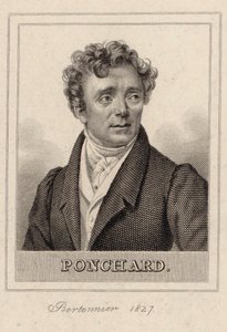 Oopperalaulaja Louis Antoine Eléonore Ponchardin muotokuva 1787-1866, 1827. tekijältä Pierre François Bertonnier
