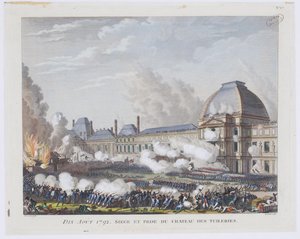 Tuileriesin palatsin hyökkäys 10. elokuuta 1792, n. 1800