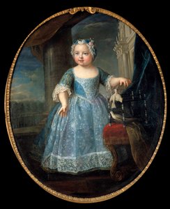 Muotokuva Louise Marie Ranskasta (1728-1733) dit Madame, Louis XV:n kolmas tytär Pierre Gobertin (1662-1744) maalaus 1700-luvun su. 1,08 x 0,88 m.