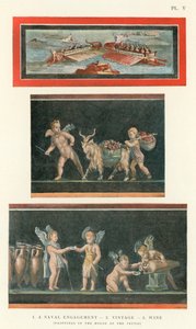 A Naval Engagement, Vintage, Viini (väri litho) tekijältä Pierre Gusman