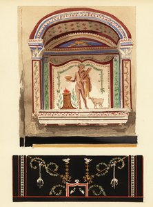 Herkulesille omistettu lararium-niche-maalaus lisärakennuksessa (Casa del Cenacolo, V