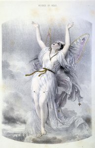 Fairy: La Peri - teoksessa ”Mytologiset naiset”, kirjoittaneet Mery ja Foelix, ill. G. Staal, toim. kirjoittanut Gouet tekijältä Pierre Gustave Eugene Staal