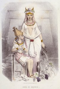 Isis ja Osiris - teoksessa "Muusat ja keijut", kirjoittaneet Mery ja Foelix, ill. G. Staal, toim. G. de Gonet tekijältä Pierre Gustave Eugene Staal